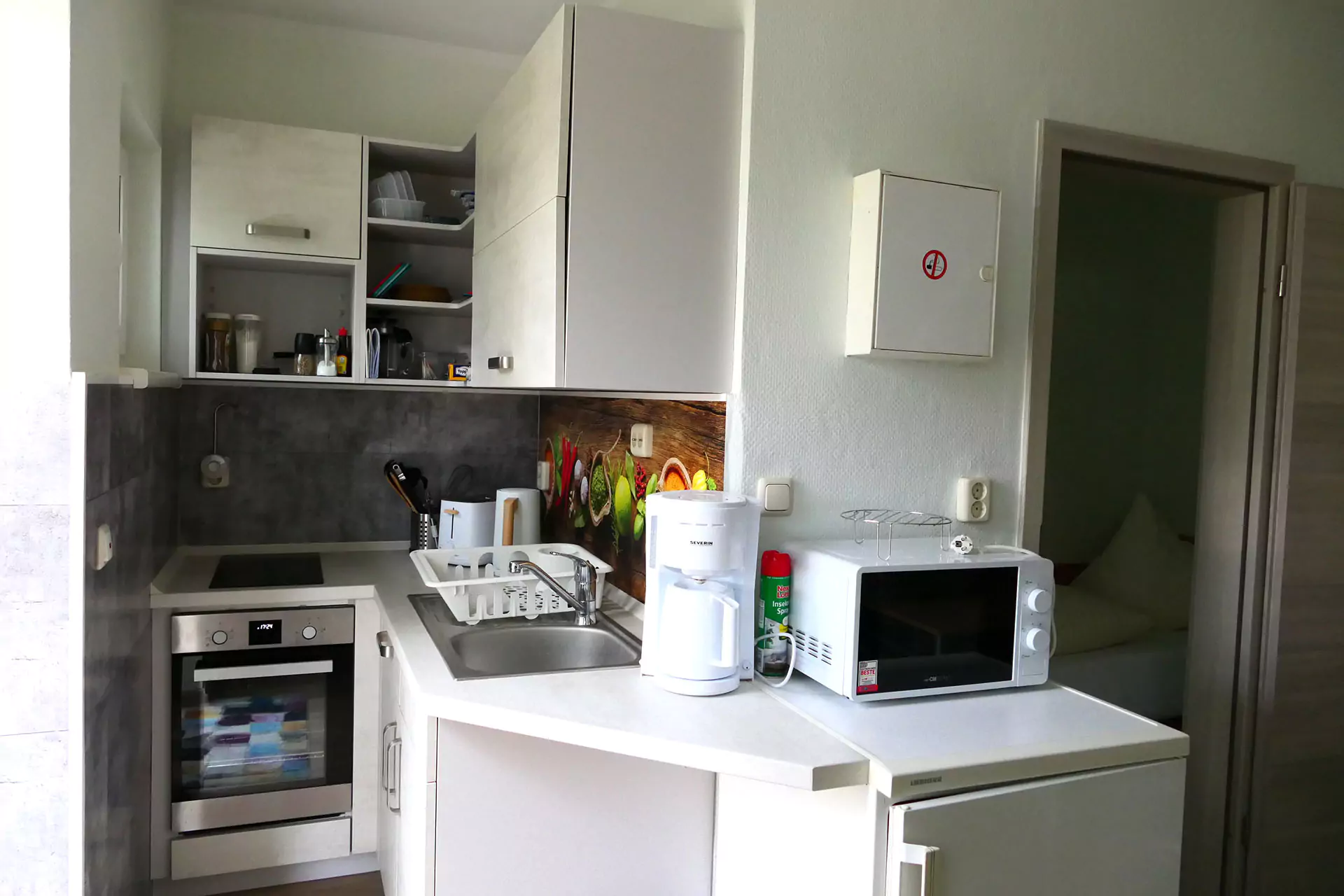 Gästehaus Roggenbuck - Küchenbereich im Ferienhaus mit umfangreicher Ausstattung